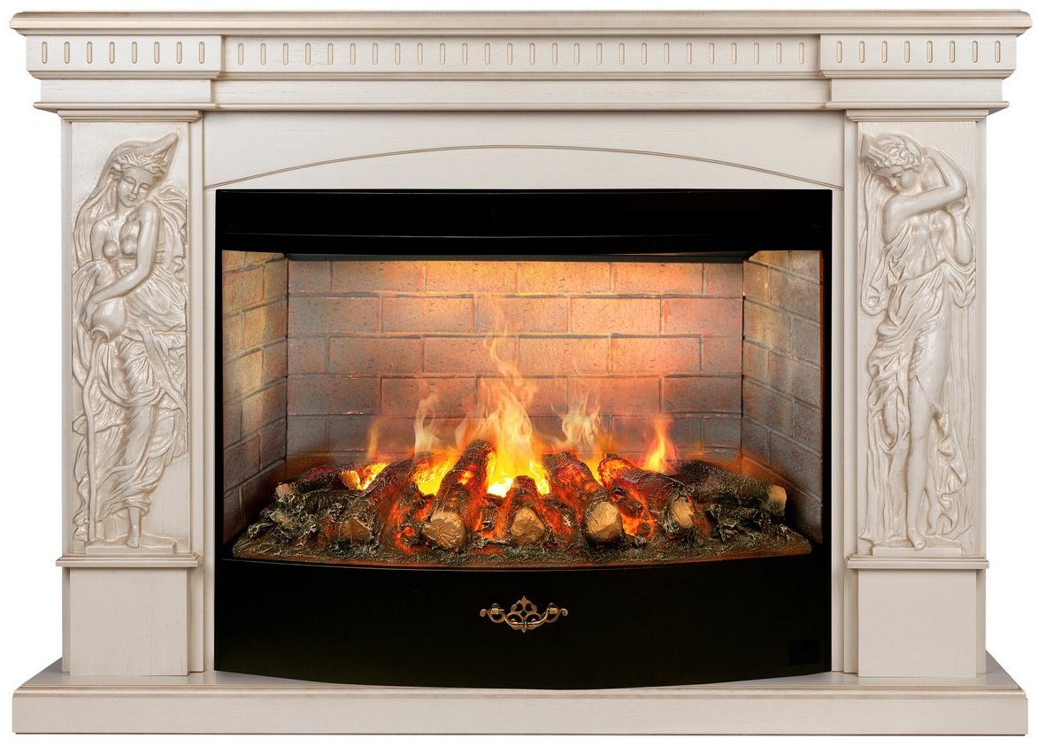 Электрокамин Real Flame напольный Diva 33 WT-619G с очагом 3D Firestar 33