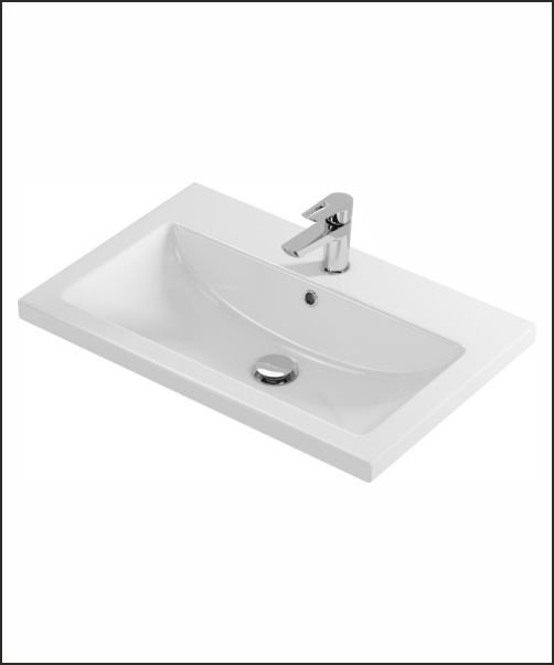 Тумба с раковиной AVK Рита ТР 2 Двери, 50x70x40 см, белый, коричневый