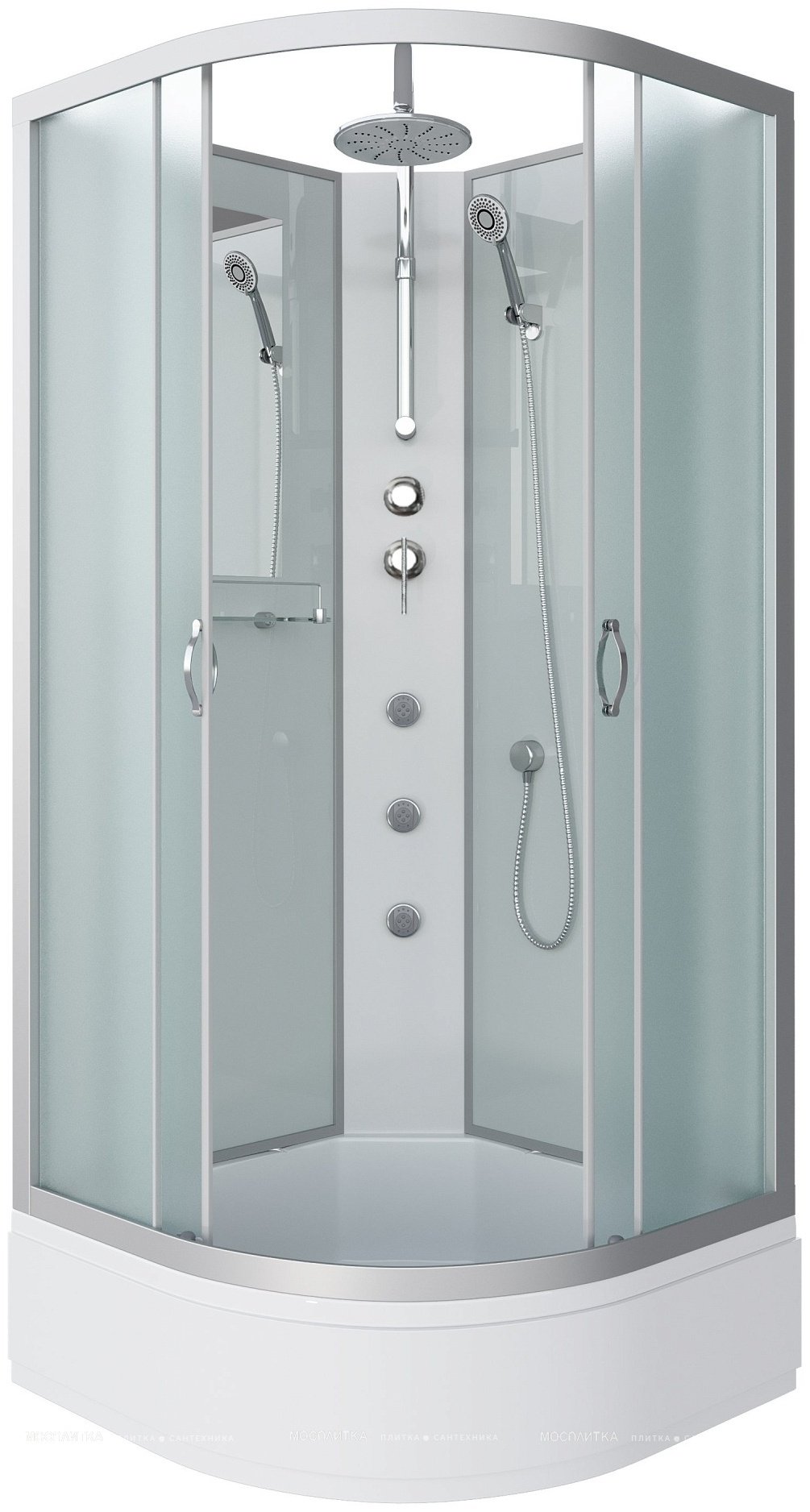 Душевая кабина Niagara NG-3301-14BKTG (210 см х 90 см), средний поддон купить,NaN