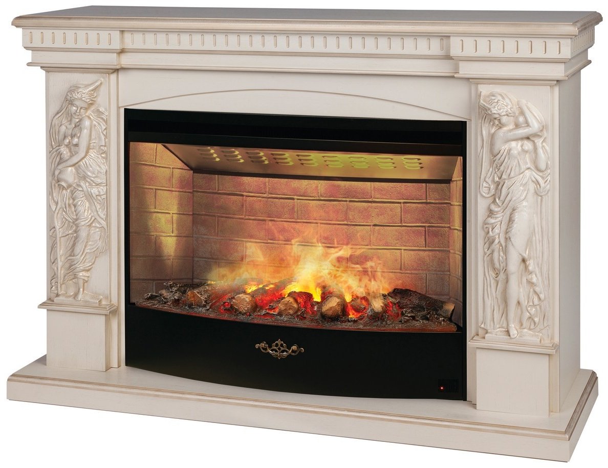 Электрокамин Real Flame напольный Diva 33 WT-619G с очагом 3D Firestar 33