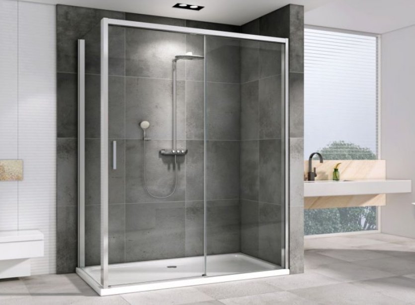 Душевое ограждение Abber двухстенное AG93130-S92, 900х2000 мм
