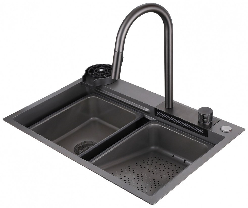 Кухонная мойка Abber Wasser Kreis AF2194NG врезная 68х46х22.5 см, нержавеющая сталь купить,200200