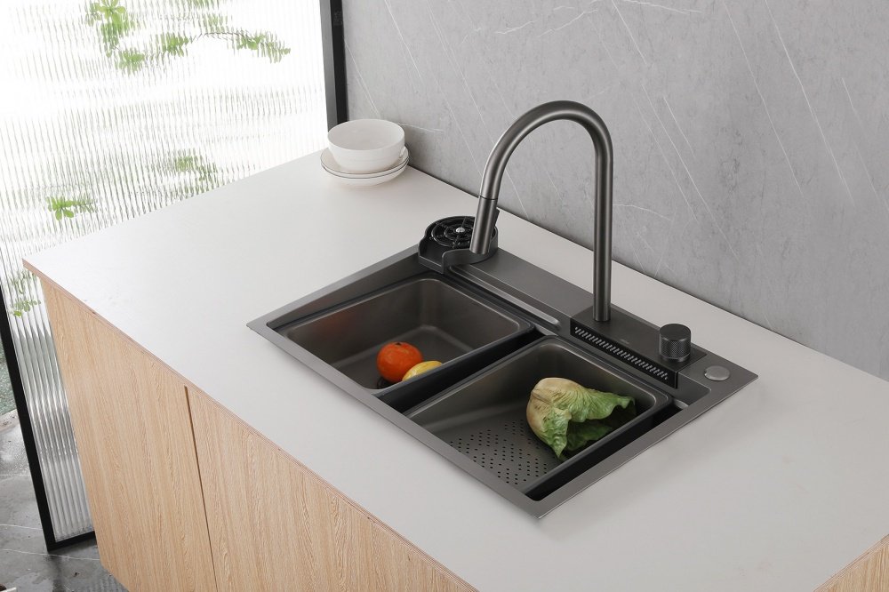 Кухонная мойка Abber Wasser Kreis AF2194NG врезная 68х46х22.5 см, нержавеющая сталь
