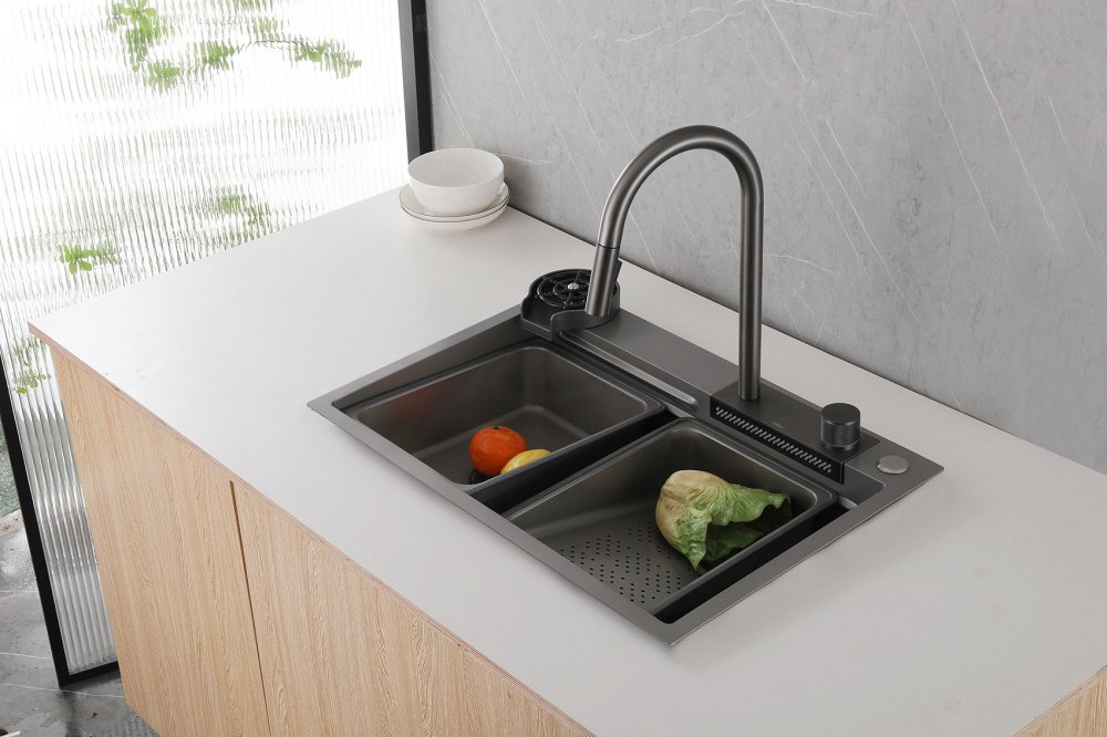 Кухонная мойка Abber Wasser Kreis AF2194NG врезная 68х46х22.5 см, нержавеющая сталь купить,200200