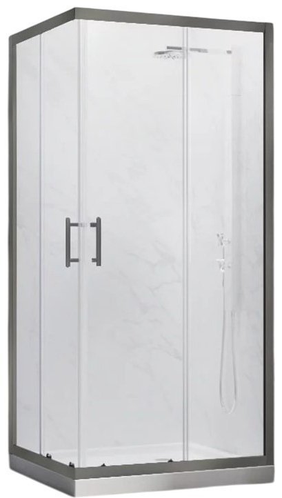 Душевое ограждение Veconi двухстенное RV27GM-11080-01-C8, 1100х1900 мм