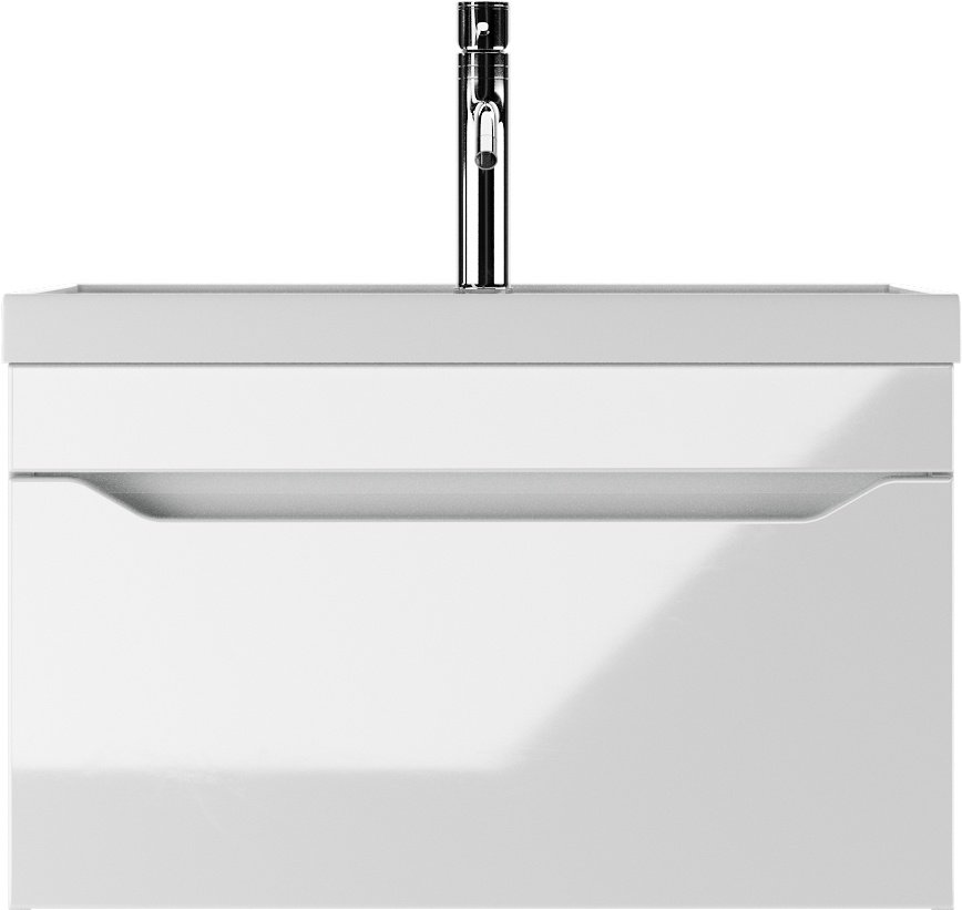 Тумба с раковиной KABINKA.KZ &#34;Bazis 80&#34; Ева с одним ящиком В1, 79.2x40x45.5 см, белый