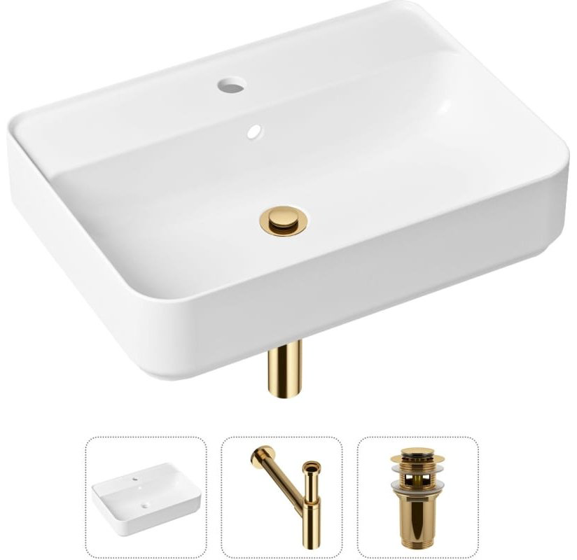 Раковина Lavinia Boho Bathroom Sink 21520363 врезная прямоугольная 43, фарфор купить,NaN