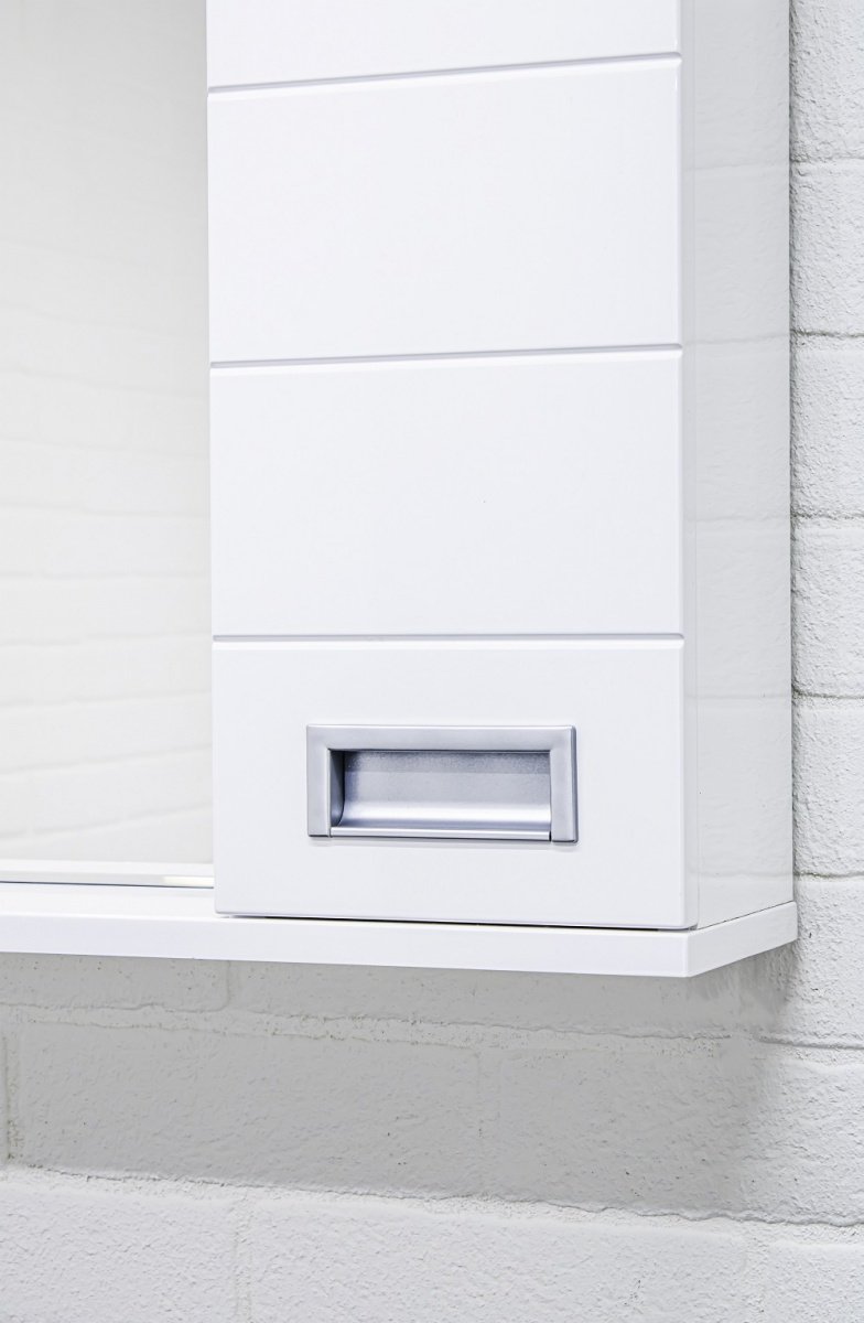 Шкаф зеркальный навесной KABINKA.KZ Cube 90, 90.4x14.8x68.8 см, белый