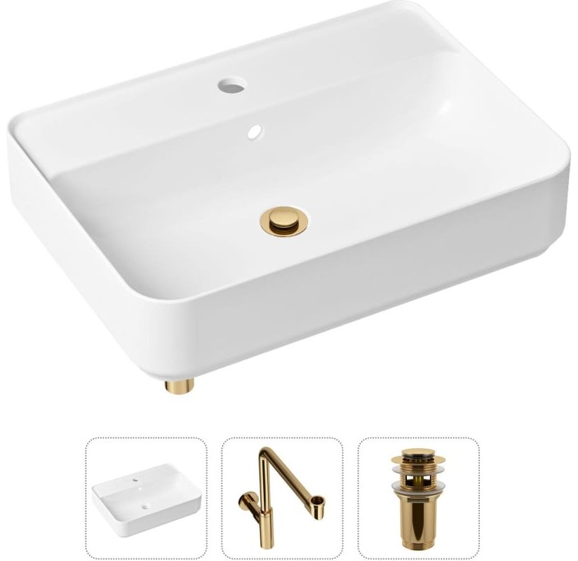 Раковина Lavinia Boho Bathroom Sink 21520373 врезная прямоугольная 43, фарфор купить,NaN
