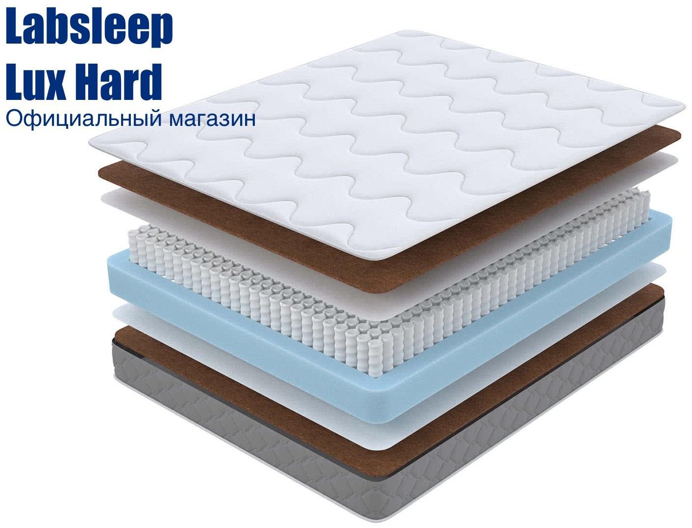 Матрас Labsleep Lux Hard, 200x200x20 см купить,150899