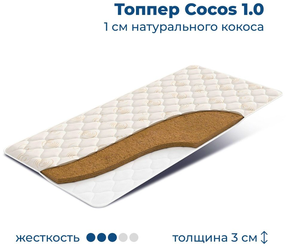 Топпер Кокос, 200x200x3 см - ForteMarket Топпер Кокос, 200x200x3 см купить,1000000