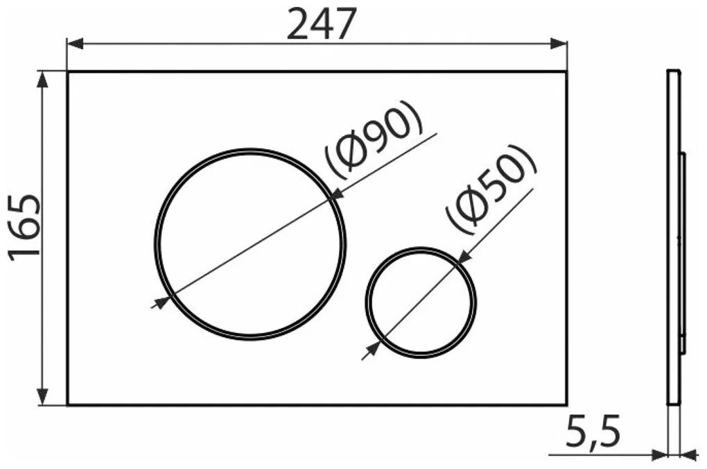 Alca кнопка смыва M670 купить,NaN