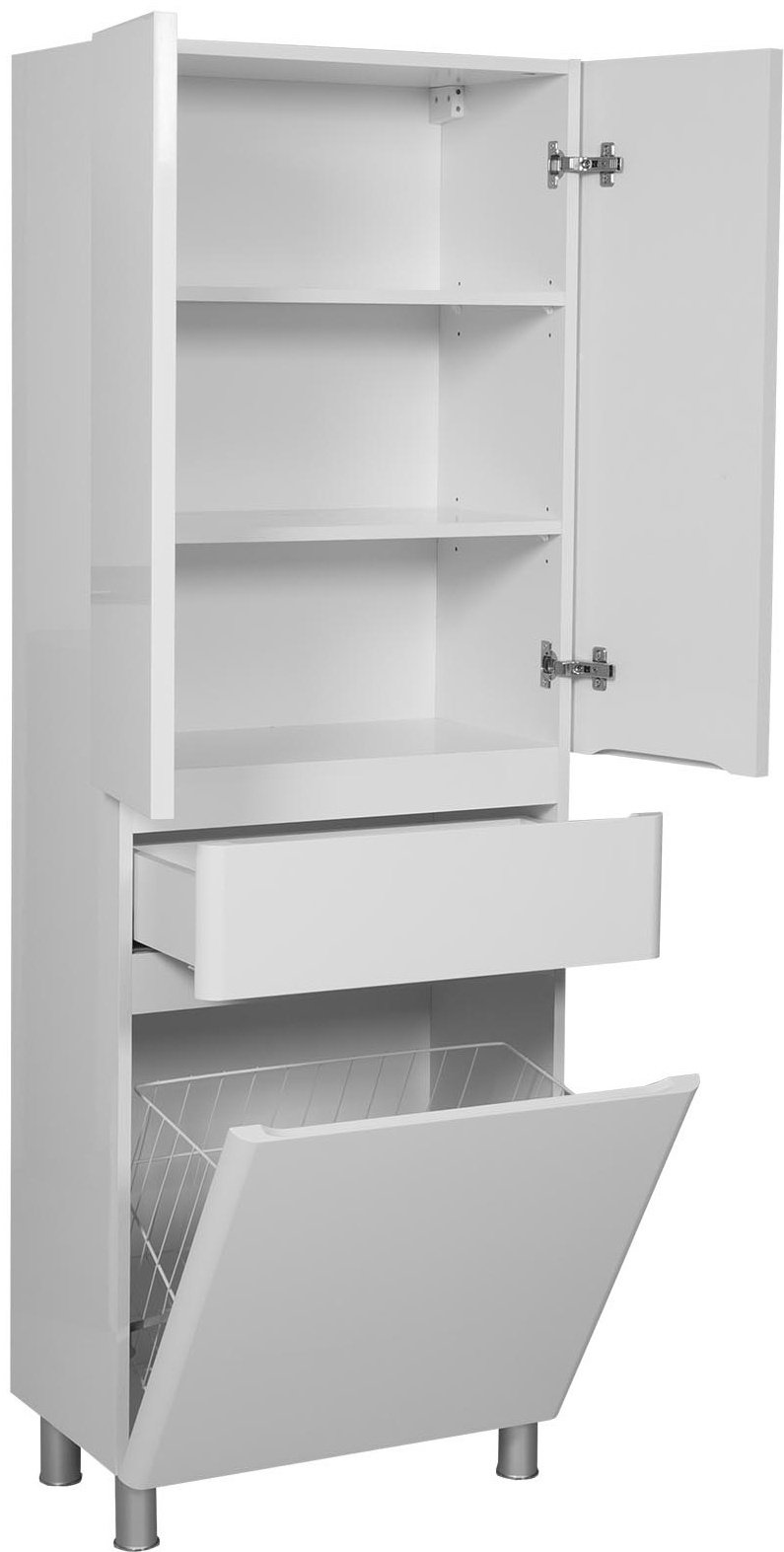 Шкаф-пенал напольный AQUARODOS Акцент 60, 60x35x175 см, белый