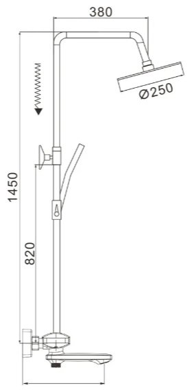 Rose душевой набор (гарнитур) R3936T