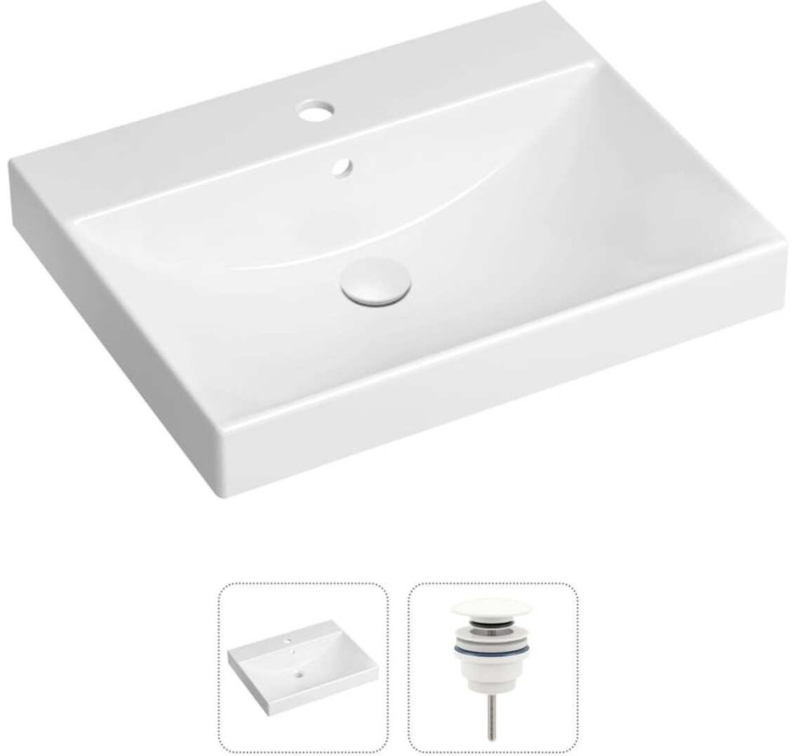 Раковина Lavinia Boho 21520897, Bathroom Sink врезная прямоугольная 46, фарфор купить,NaN