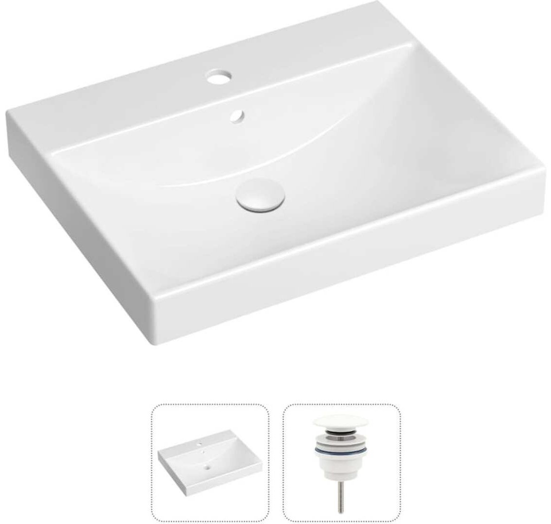 Раковина Lavinia Boho 21520897, Bathroom Sink врезная прямоугольная 46, фарфор купить,NaN