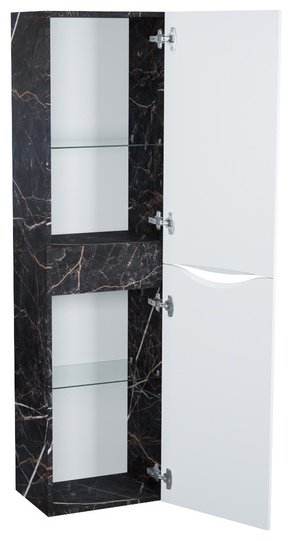 Шкаф-пенал навесной IDDIS CLO40B0i97 40x29.7x150см бело-черный купить,NaN