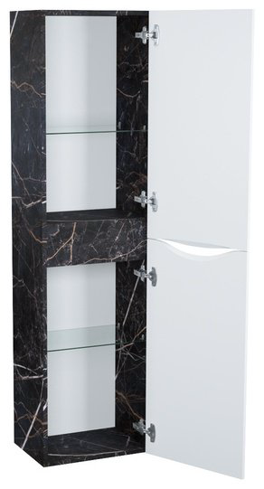 Шкаф-пенал навесной IDDIS CLO40B0i97 40x29.7x150см бело-черный купить,NaN