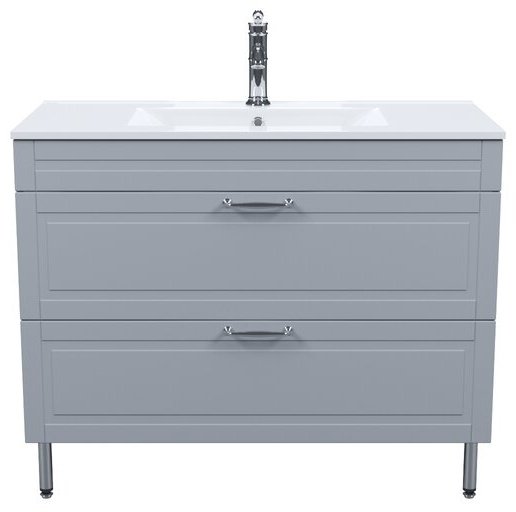Тумба с раковиной IDDIS Oxford OXF10L1i95K 0131000i28 100x66x45.5см серый купить,NaN