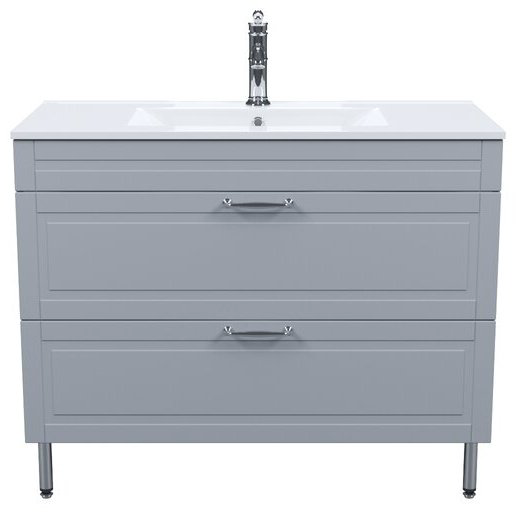 Тумба с раковиной IDDIS Oxford OXF10L1i95K 0131000i28 100x66x45.5см серый купить,NaN