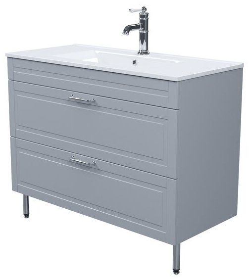 Тумба с раковиной IDDIS Oxford OXF10L1i95K 0131000i28 100x66x45.5см серый купить,NaN