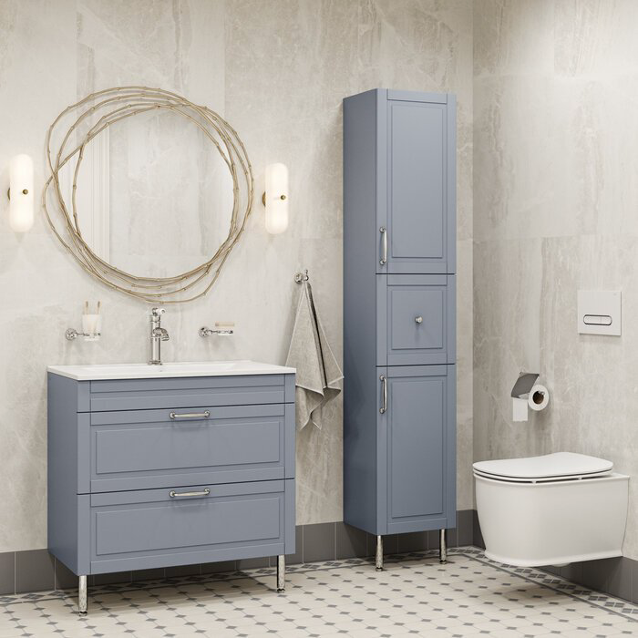 Тумба с раковиной IDDIS Oxford OXF10L1i95K 0131000i28 100x66x45.5см серый купить,NaN
