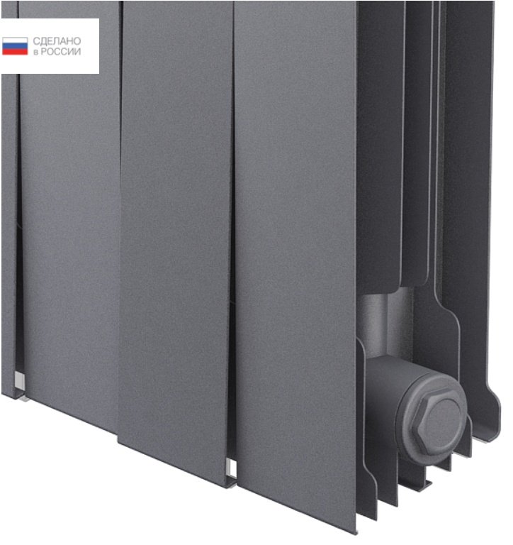 Радиатор Royal Thermo секционный PianoForte 200/Silver Satin биметаллический, кол-во секций: 18