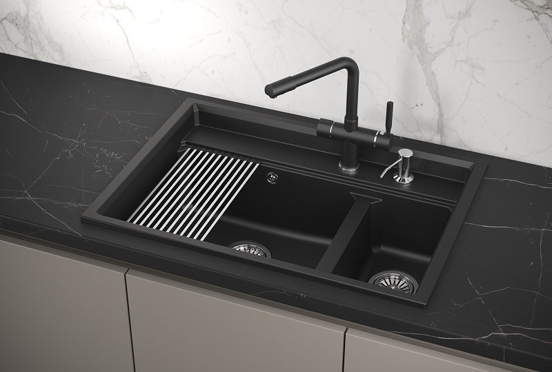 Кухонная мойка GRANULA KS-7302 врезная 73х51х22.5 см, кварцевый песок купить,NaN