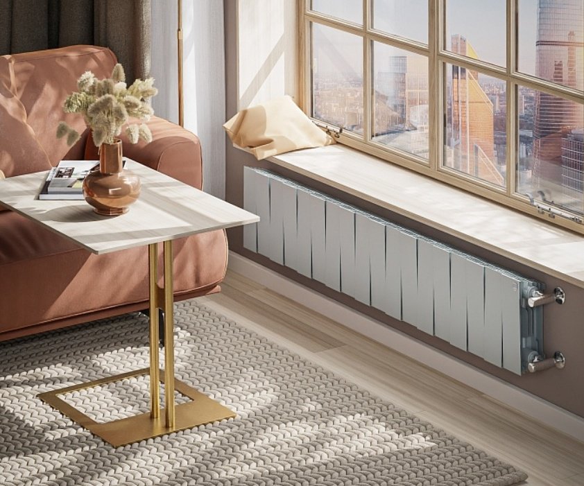 Радиатор Royal Thermo секционный PianoForte 200/Silver Satin биметаллический, кол-во секций: 18