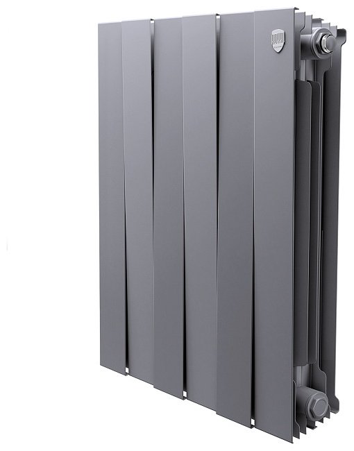 Радиатор Royal Thermo секционный PianoForte 500 Silver Satin биметаллический, кол-во секций: 6 купить,73800