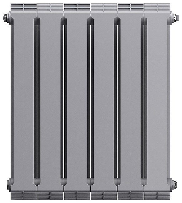 Радиатор Royal Thermo секционный PianoForte 500 Silver Satin биметаллический, кол-во секций: 6