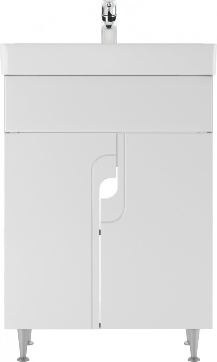 Комплект для ванной KABINKA.KZ Адай (тумба под раковину, зеркало, раковина) белый