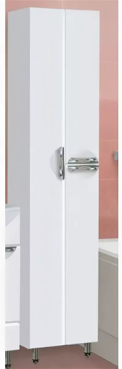 Шкаф-пенал напольный ВАКО Ника 540 13899, 54x30x180 см, белый