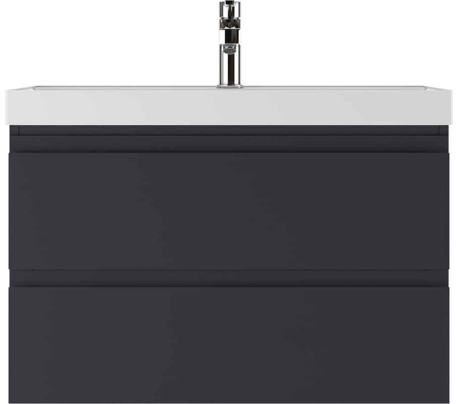 Комплект для ванной KABINKA.KZ Байтерек (тумба под раковину, зеркало, раковина) графит