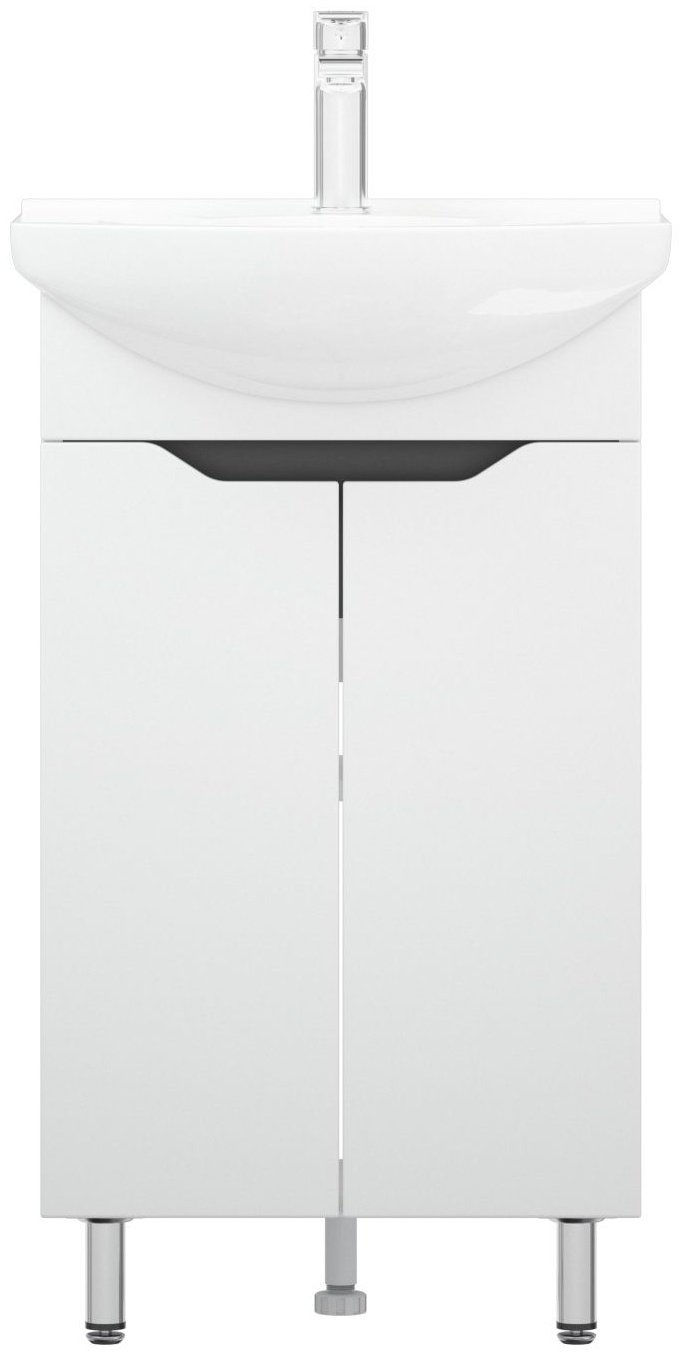 Тумба с раковиной Грейп 50, 45.6x82x28.8 см, белый