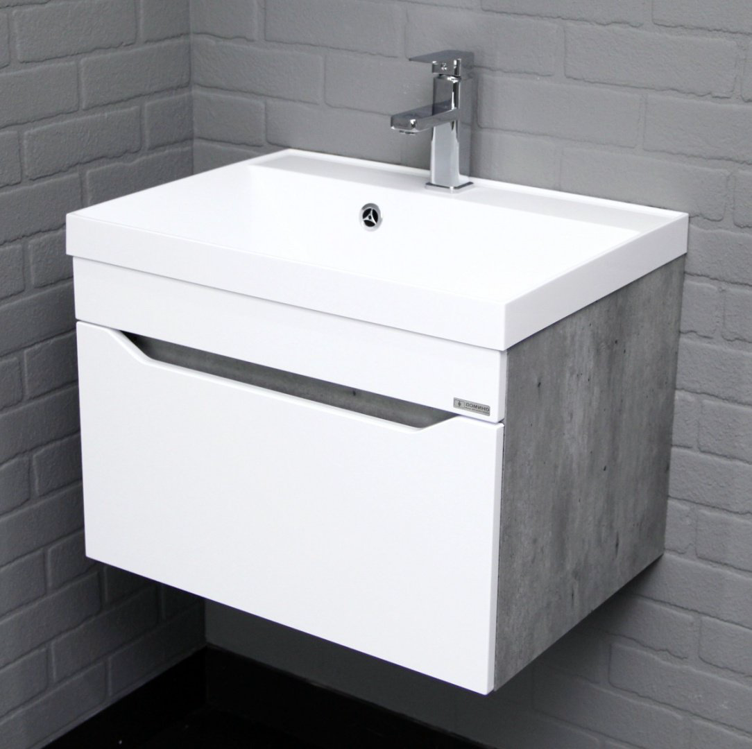 Тумба с раковиной Домино Bazis 60 Ева 59x40x44.5см белый купить,NaN