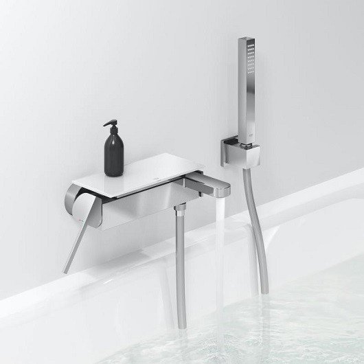 Grohe полка 40954000 1 шт, металл, стекло купить,NaN