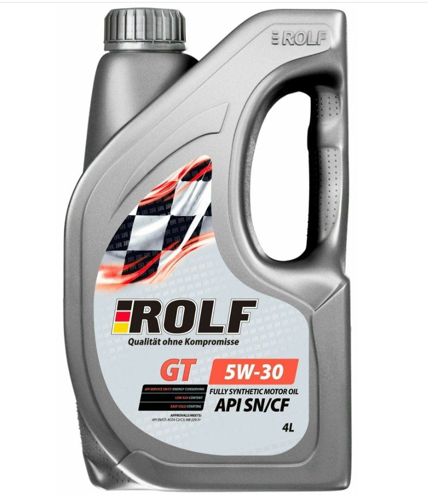 Моторное масло Синтетическое Rolf GT SN/CF 5W-30 4 л купить,NaN