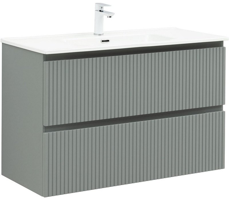 Тумба с раковиной Kabinka.kz Джейн 100 335436 100x63.7x45см серый купить,NaN