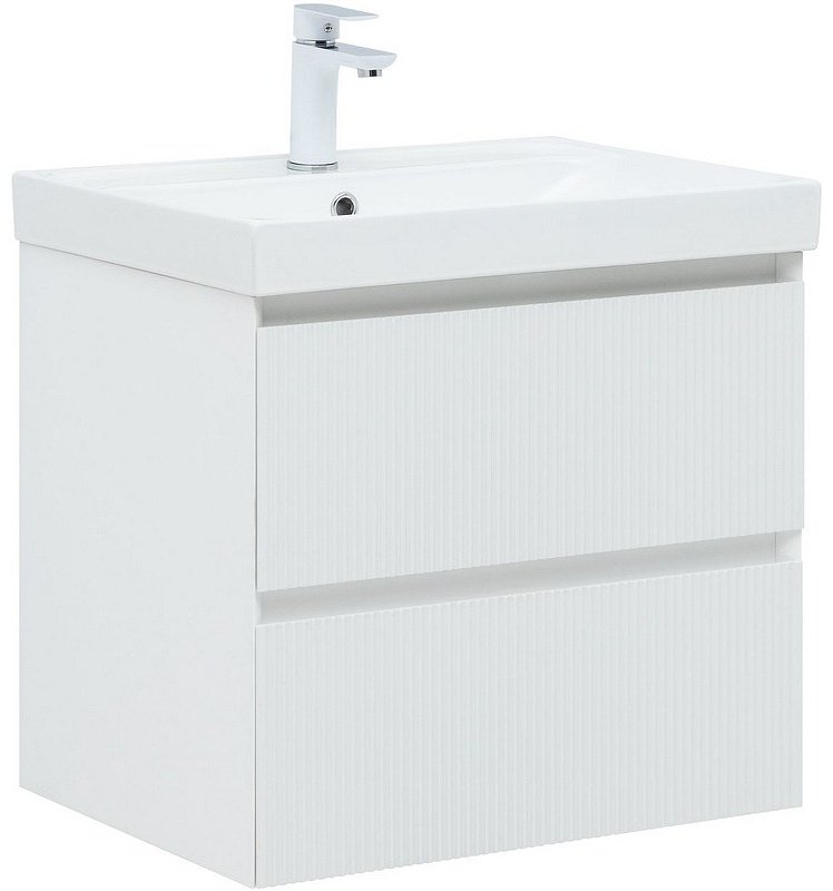 Тумба с раковиной KABINKA.KZ Flash 60 337154, 58.8x52x45.2 см, белый