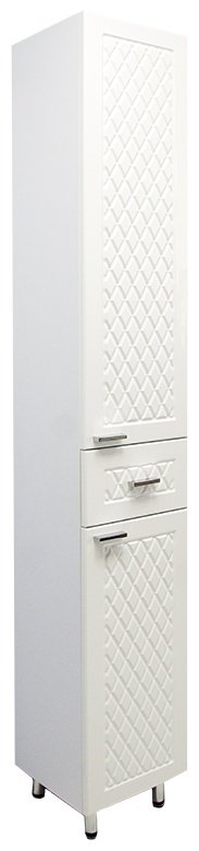 Комплект для ванной KABINKA.KZ Максима (шкаф, шкаф-пенал, тумба под раковину, раковина) белый