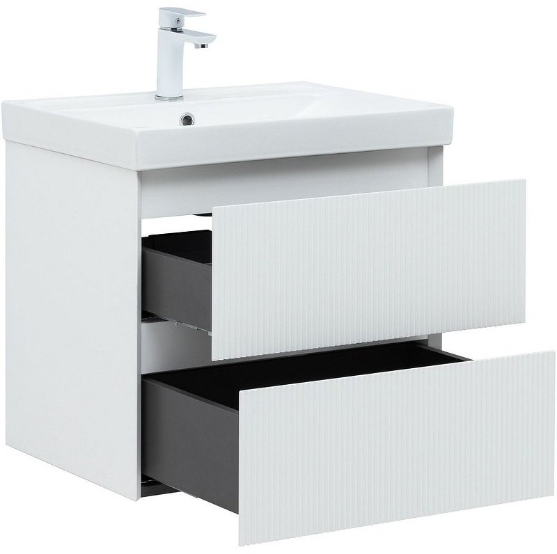 Тумба с раковиной KABINKA.KZ Flash 60 337154, 58.8x52x45.2 см, белый