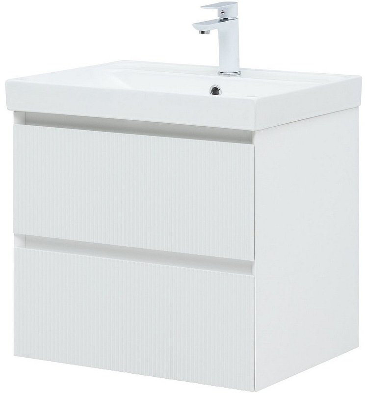 Тумба с раковиной KABINKA.KZ Flash 60 337154, 58.8x52x45.2 см, белый