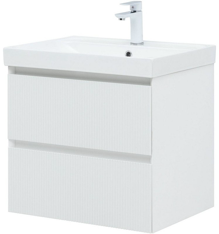 Тумба с раковиной Kabinka.kz Flash 60 337154 58.8x52x45.2см белый купить,NaN