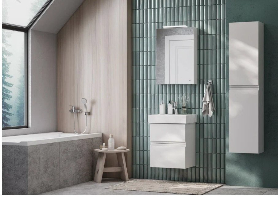 Шкаф навесной Roca Oleta 600 50x13.7x70см белый купить,NaN