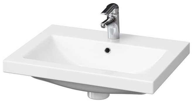 Тумба с раковиной Kabinka.kz OR4-T-60-Modern-2Ya-MramB 60x81x48см белый купить,NaN