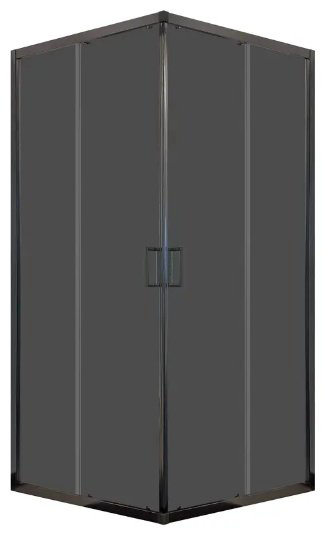 Душевое ограждение KABINKA.KZ двухстенное DS04CbV99L0T00.Gt-Black, 900х1900 мм купить,NaN