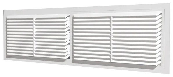 Решетка вентиляционная ЭРА 133х455х2 мм, пластик