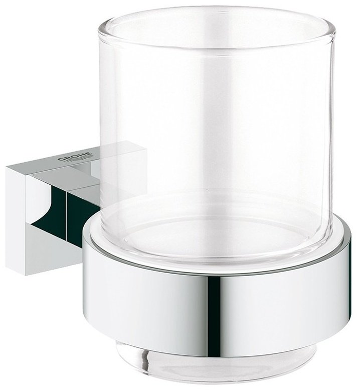 Grohe стакан Essentials Cube 40755001 1 шт, металл, стекло купить,42542