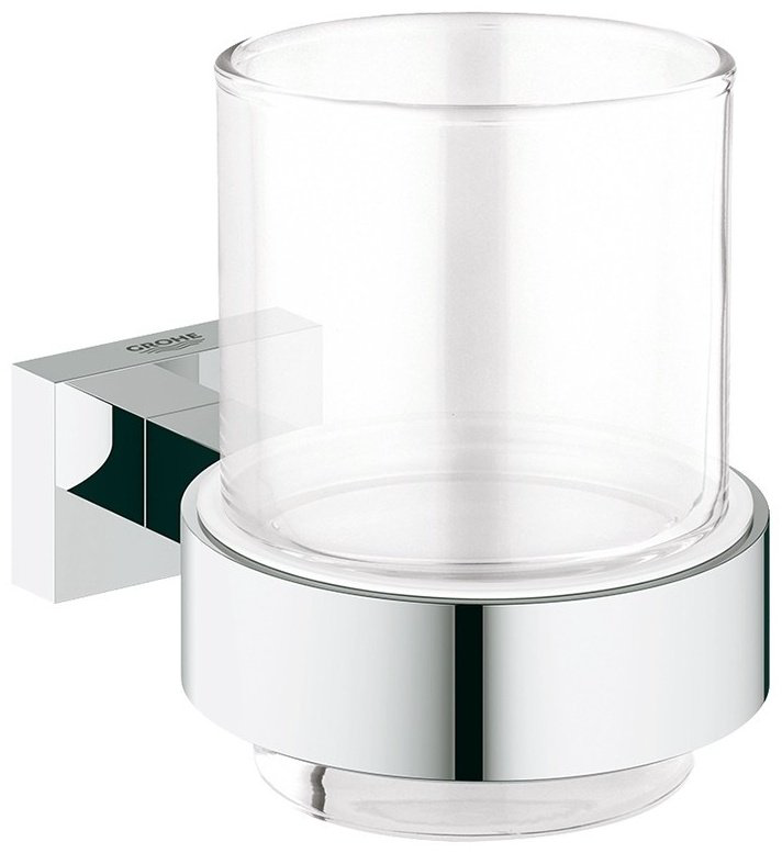 Grohe стакан Essentials Cube 40755001 1 шт, металл, стекло купить,42542